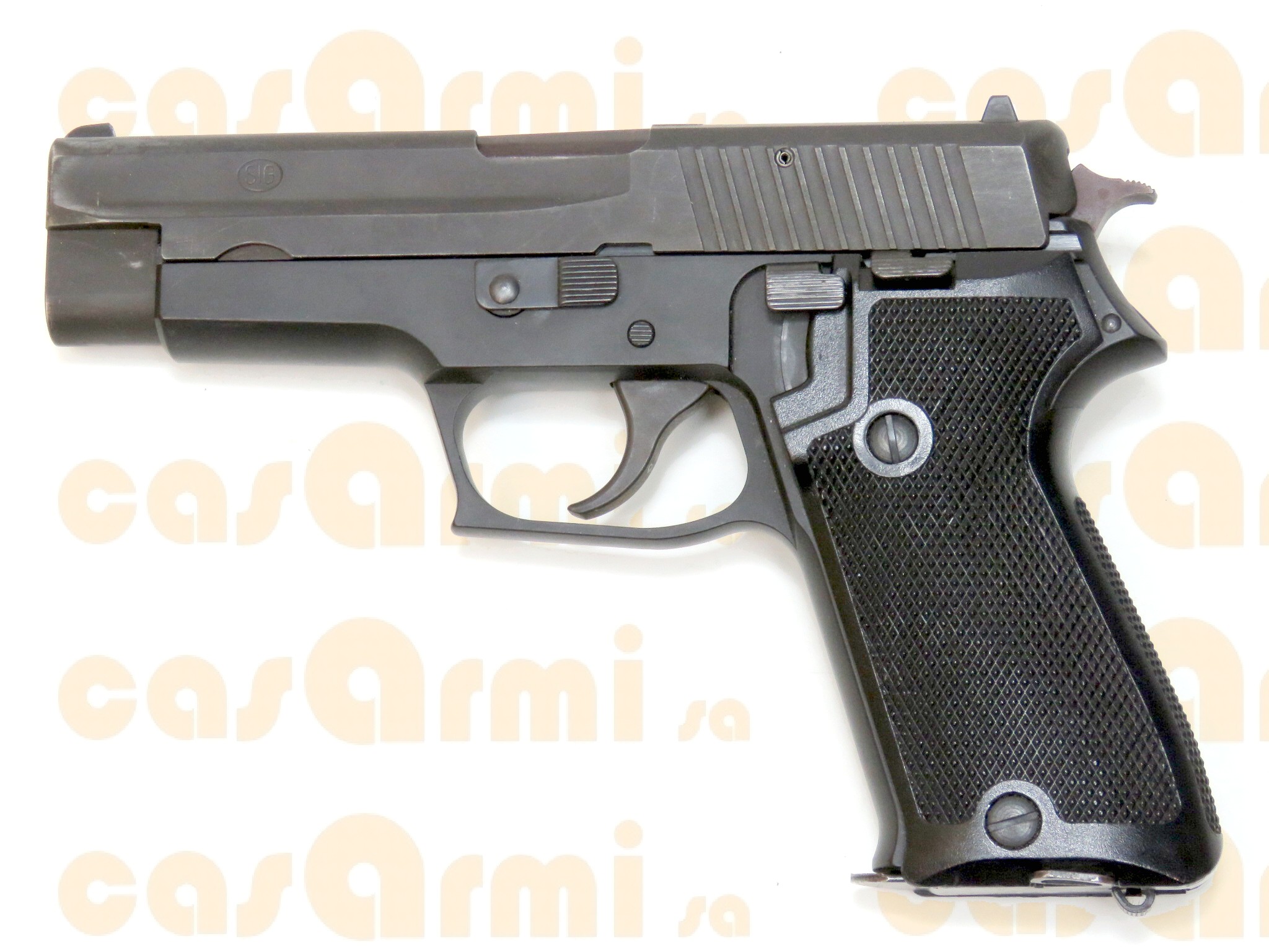 SIG SAUER mod. P220 / pist. 75, con fodero originale, secondo caricatore, set di pulizia 9 Para